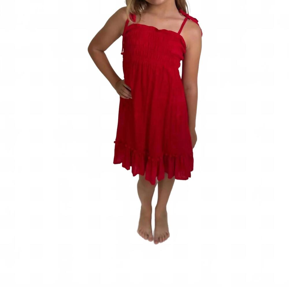 NEW KHUSH olivia dress in magnolia red